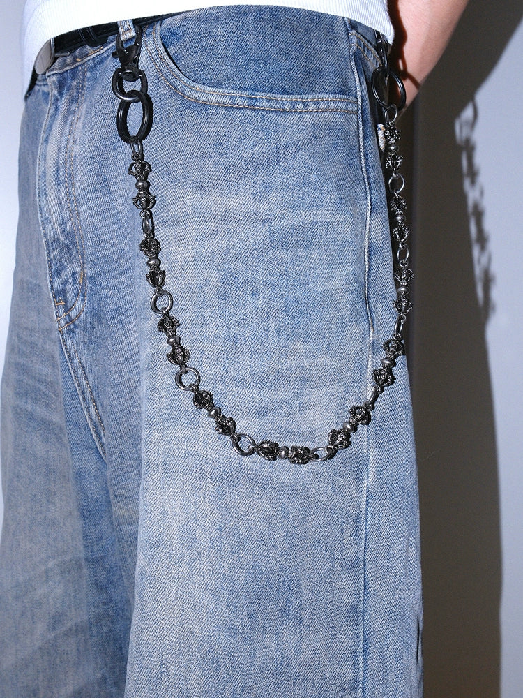 VINATGE HEAVY KNOT WALLET CHAIN