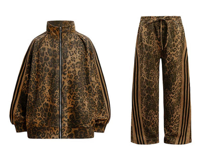 LEOPARD TRACK JACKET & PANTS