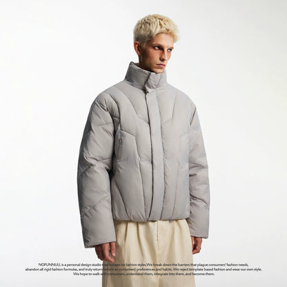 ESSENTIAL PUFFED STAND COLLAR DOWN JACKET