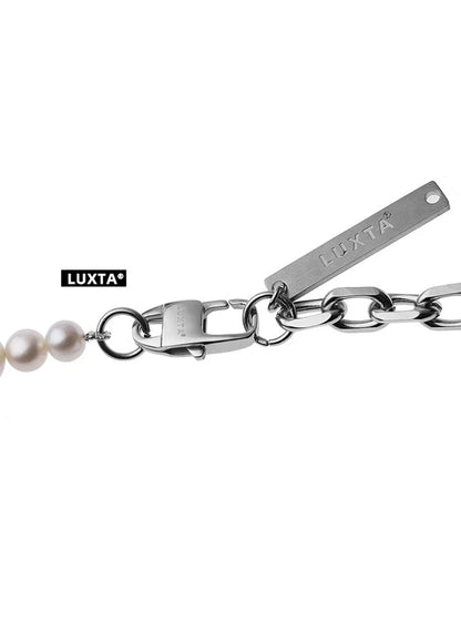 PEARL SPLICING CHAIN NECKLACE