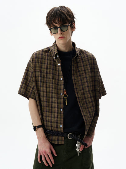 VINTAGE PLAID RELAXED SHIRT
