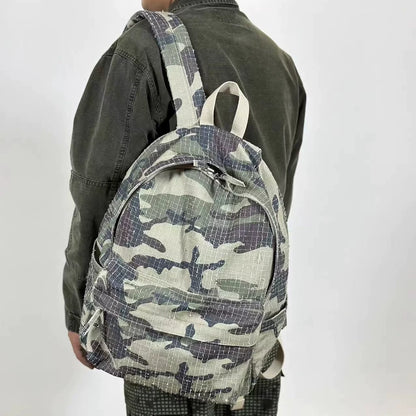 CAMOUFLAGE CANVAS BACKPACK