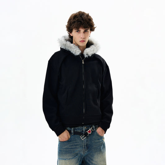 CLEANFIT FUR HOODED ZIP JACKET