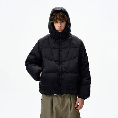 LIGHT DOWN HOODED JACKET