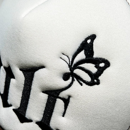 EMBROIDERY LOGO BUTTERFLY MESH CAP