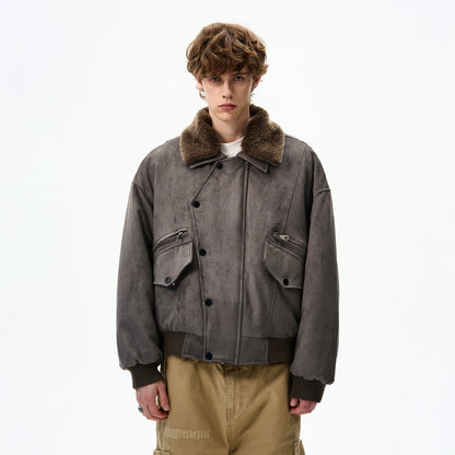 FUR COLLAR FIELD JACKET