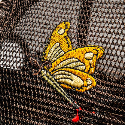 EMBROIDERY LOGO BUTTERFLY MESH CAP
