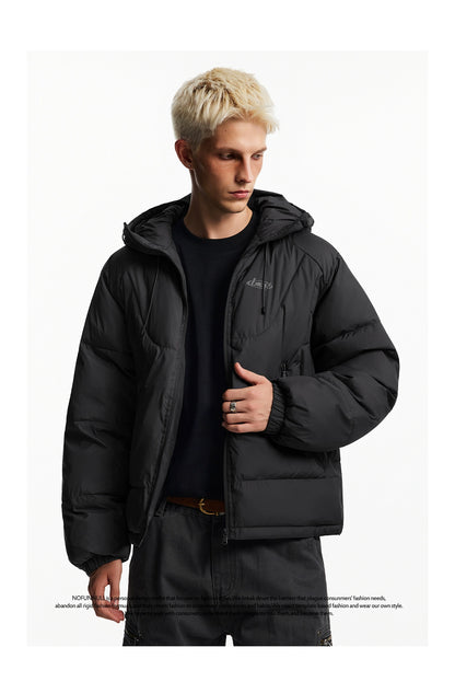 DUSK SHADOW HOODED DOWN JACKET