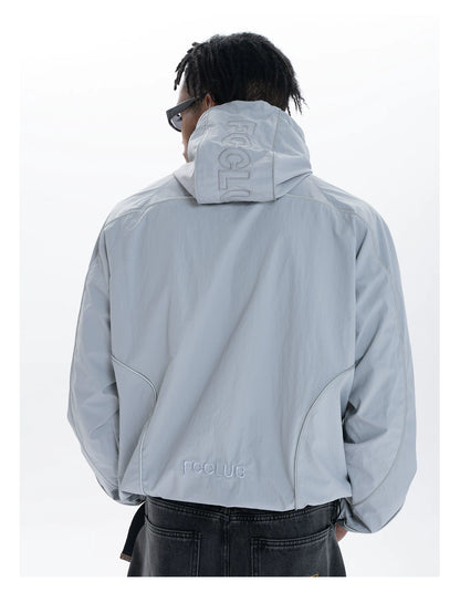 CURVE LINE NYLON JACKET