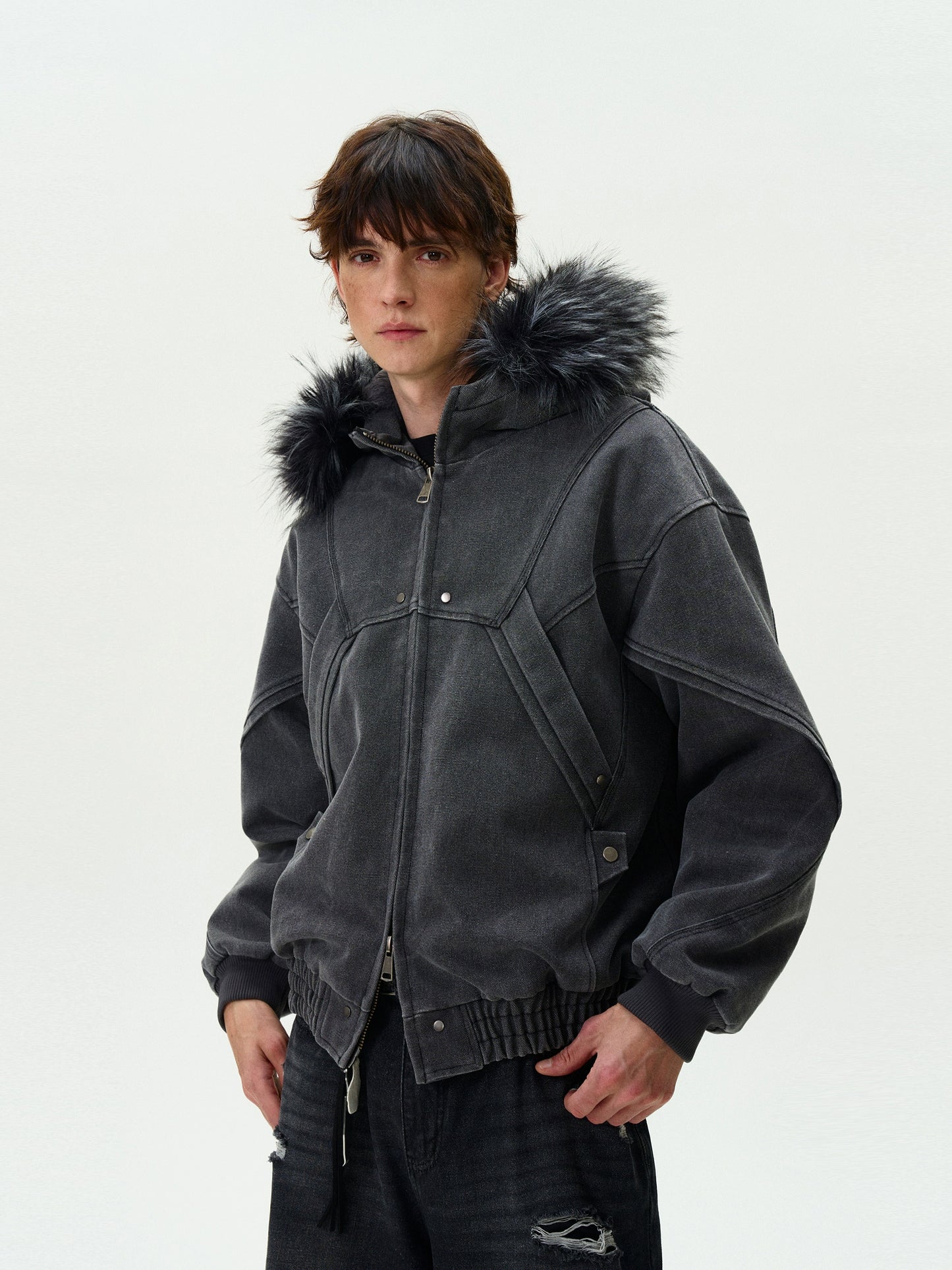 DECONSTRUCTS FUR JACKET
