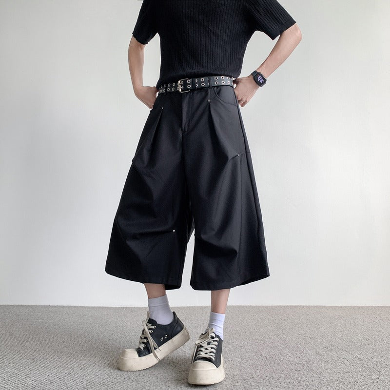 WIDE SILHOUETTE CROPPED PANTS