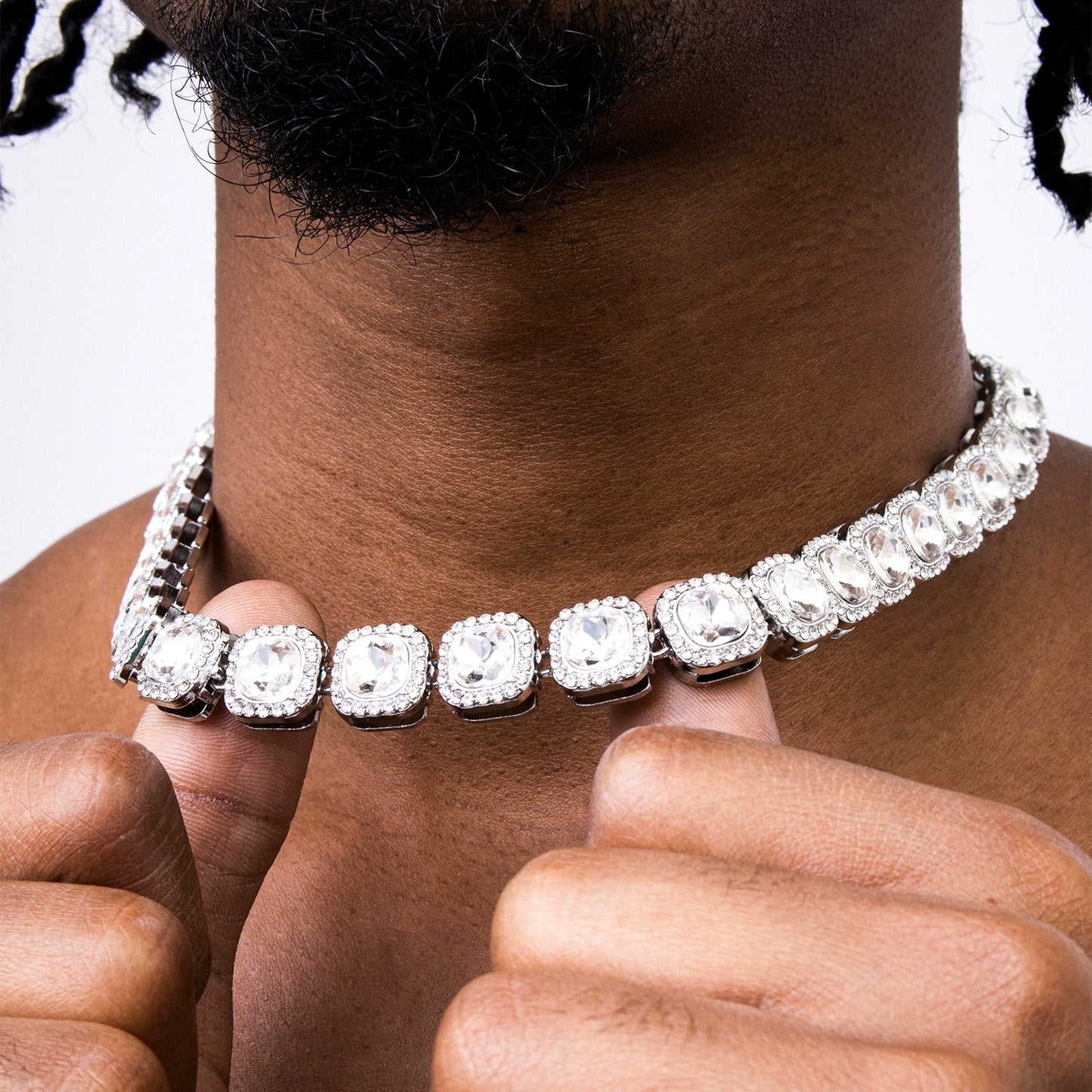 CUBAN ZIRCON ICED NECKLACE