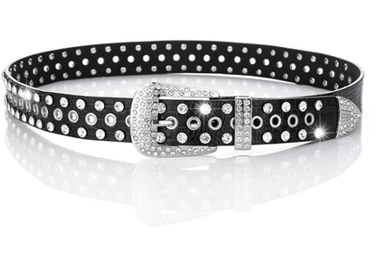 RHINESTONES PIN BUCKLE BELT