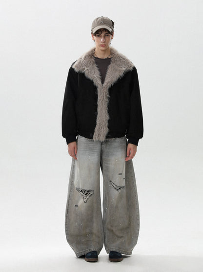 LUXE FUR COLLAR JACKET