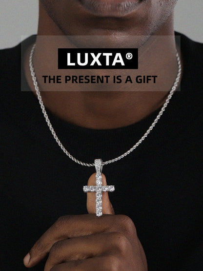 ICED CROSS CHAIN NACKLACE