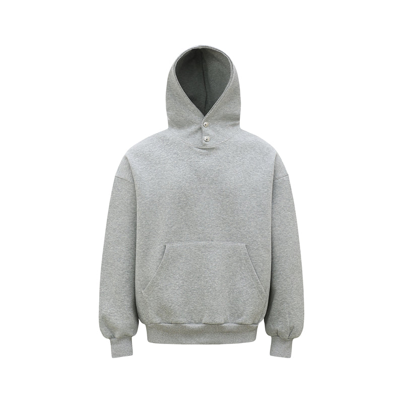 HEAVY HIGH NECK BOTTON HOODIE