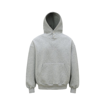 HEAVY HIGH NECK BOTTON HOODIE