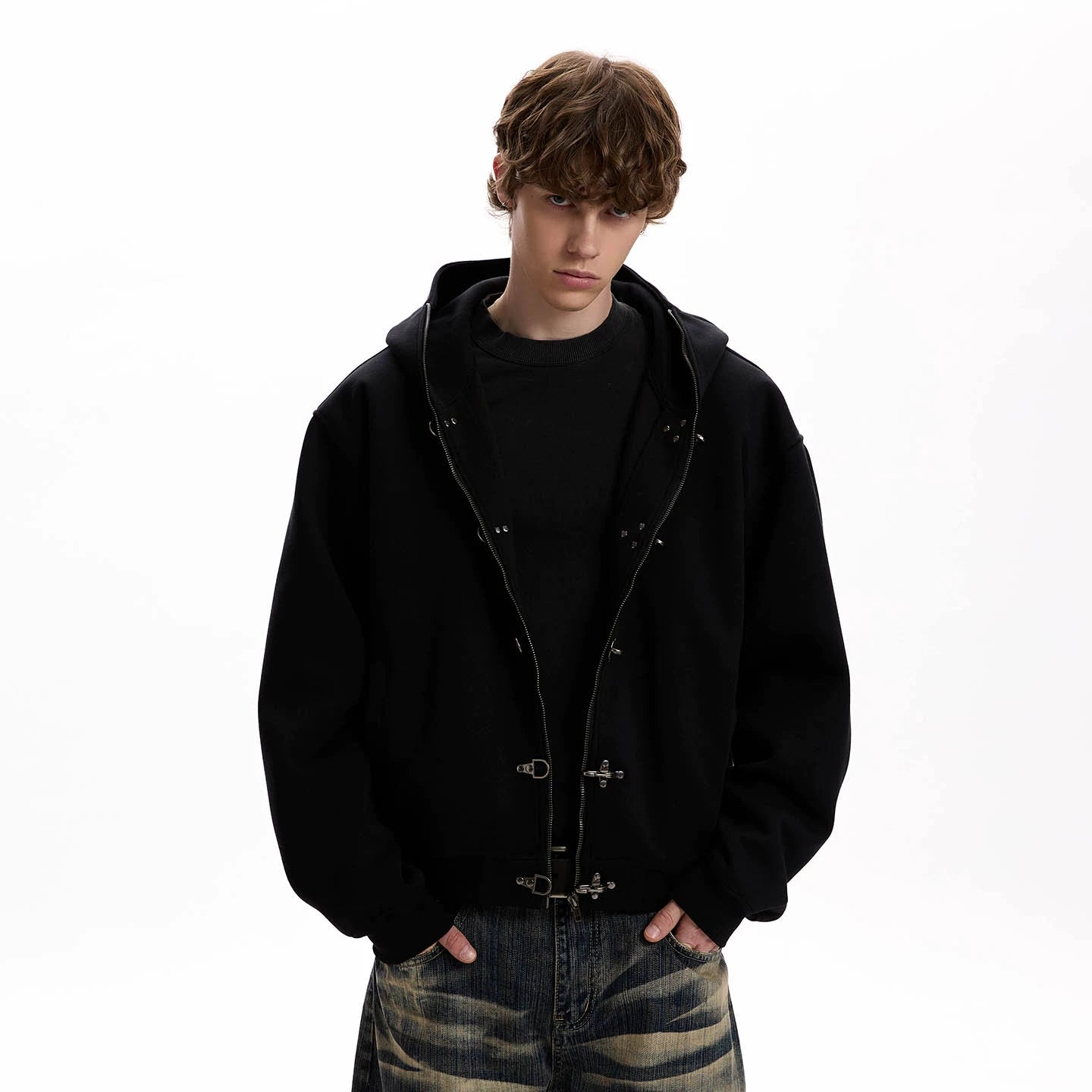 HEAVY FIREMAN HOODED JACKET