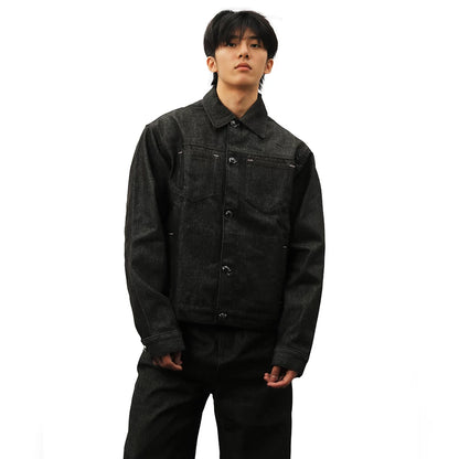 DARK FADED TRUCKER JACKET
