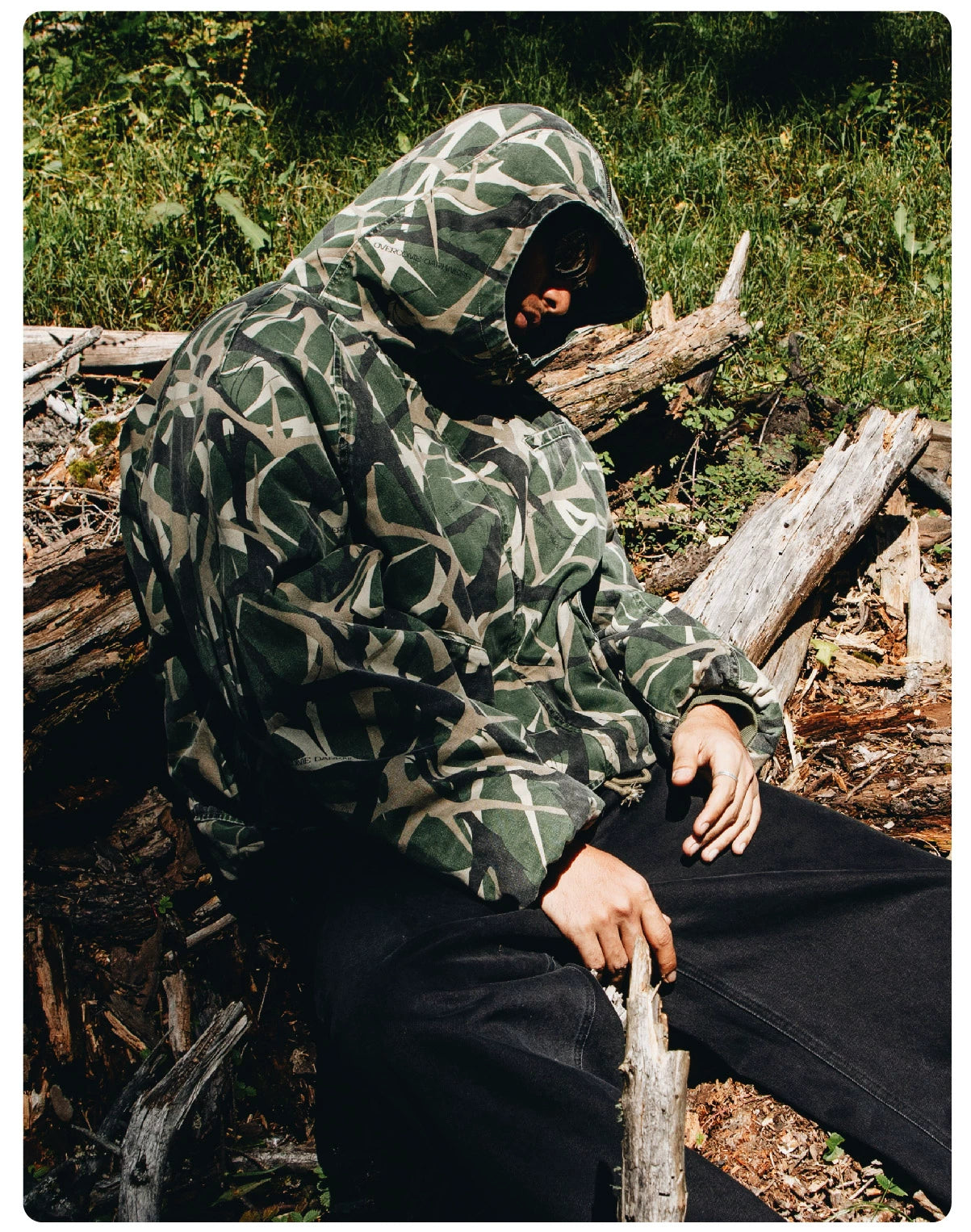 CAMOUFLAGE RAGLAN BOMBER JACKET