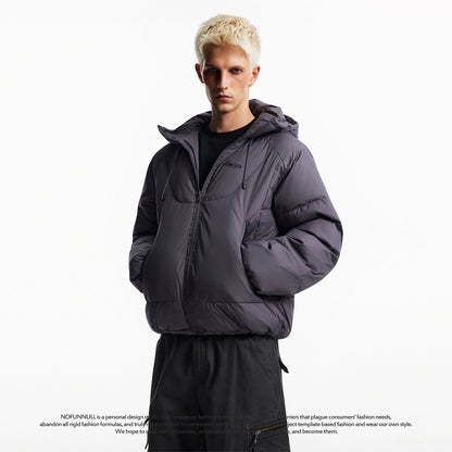 DUSK SHADOW HOODED DOWN JACKET