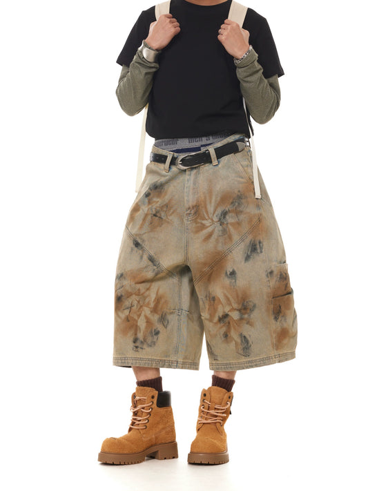 VINATGE DISTRESSED DENIM SHORTS