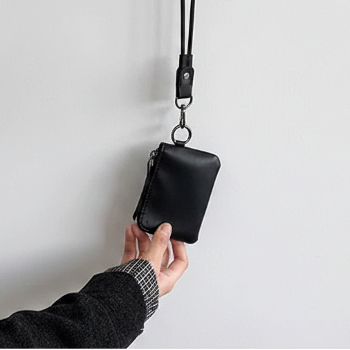 BLACK LINK CORD WALLET