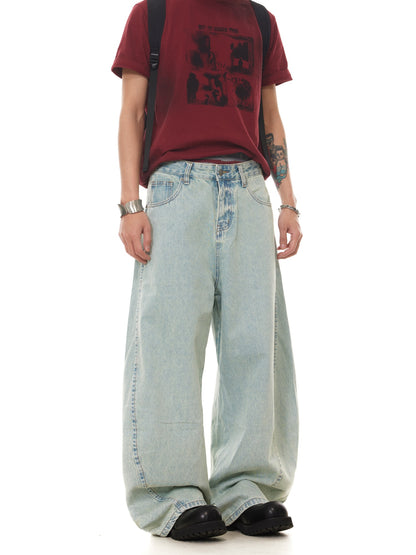 VINATAGE BAGGY WASHED DENIM