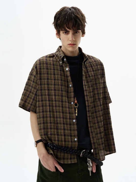 VINTAGE PLAID RELAXED SHIRT