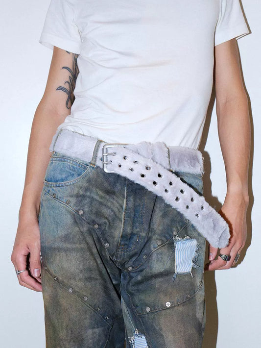 FUR GROMMET BELT