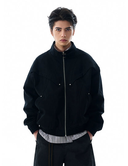 URBAN PANEL STRUCTURED ZIP JACKET