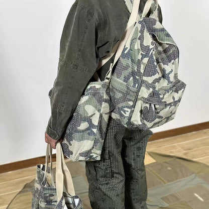 CAMOUFLAGE CANVAS BACKPACK
