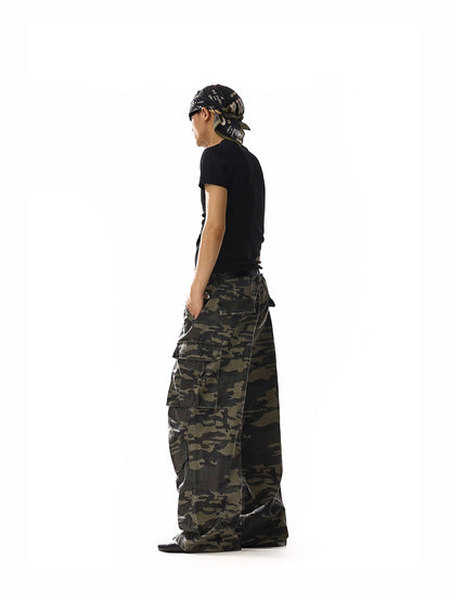 RETRO CAMOUFLAGE CARGO PANTS