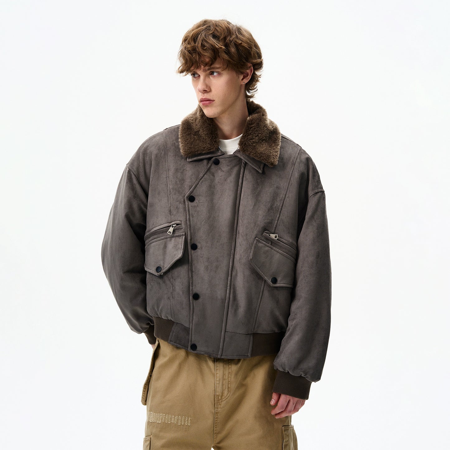 FUR COLLAR FIELD JACKET