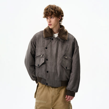 FUR COLLAR FIELD JACKET