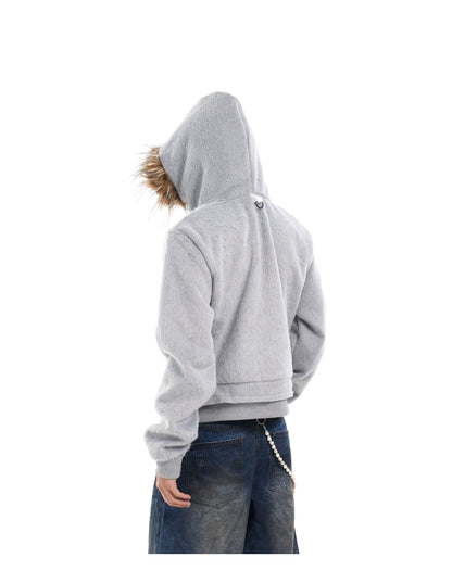 FROST FUR HOODED JACKET