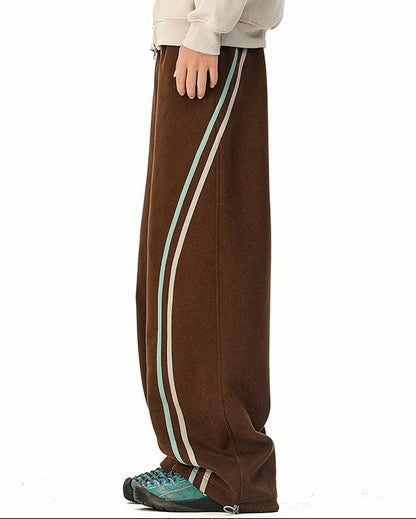 DOUBLE LINE WIDE SWEAT PANTS
