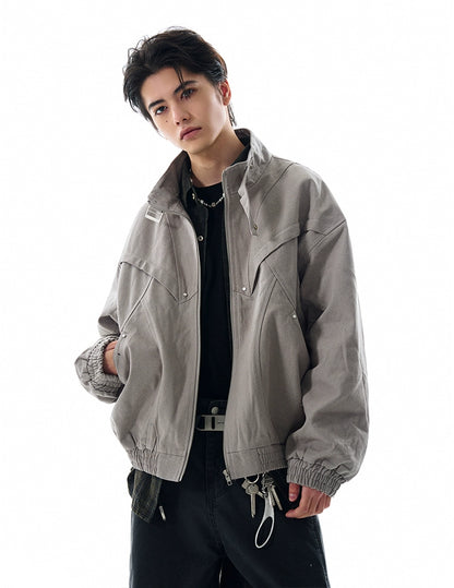 URBAN PANEL STRUCTURED ZIP JACKET