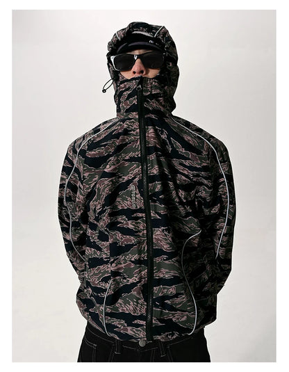 CURVE LINE NYLON JACKET