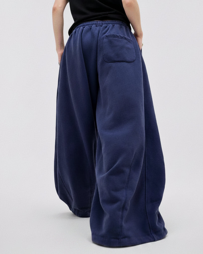 FADE DRAPE WIDE SWEAT PANTS