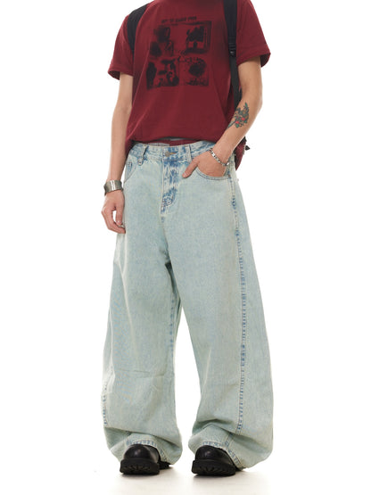 VINATAGE BAGGY WASHED DENIM