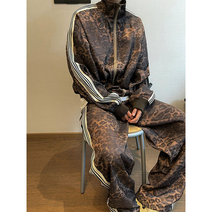 LEOPARD TRACK JACKET & PANTS