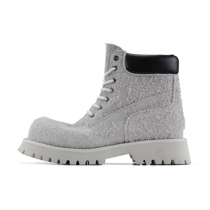 COWHIDE HIGHSOLE COMBAT BOOTS