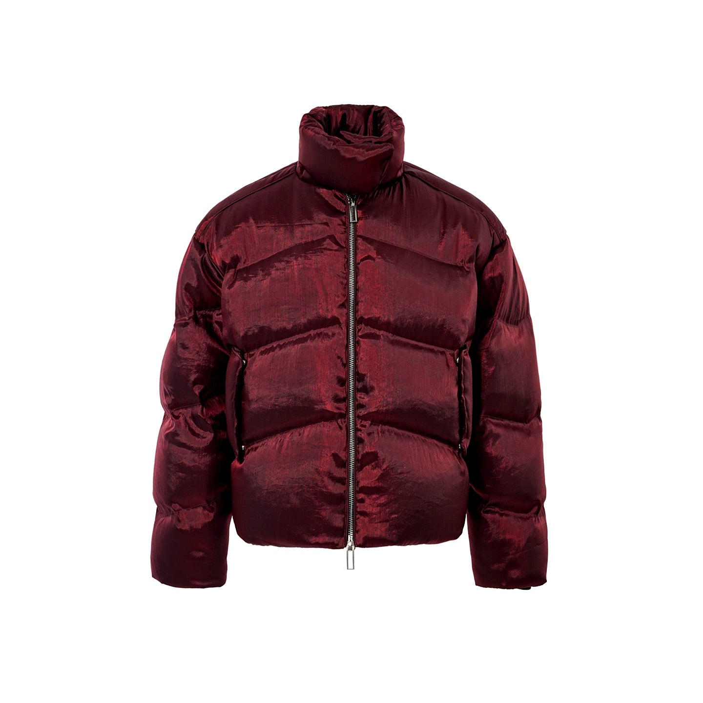 HEAVY LIQUID METAL TEXTURE DOWN JACKET