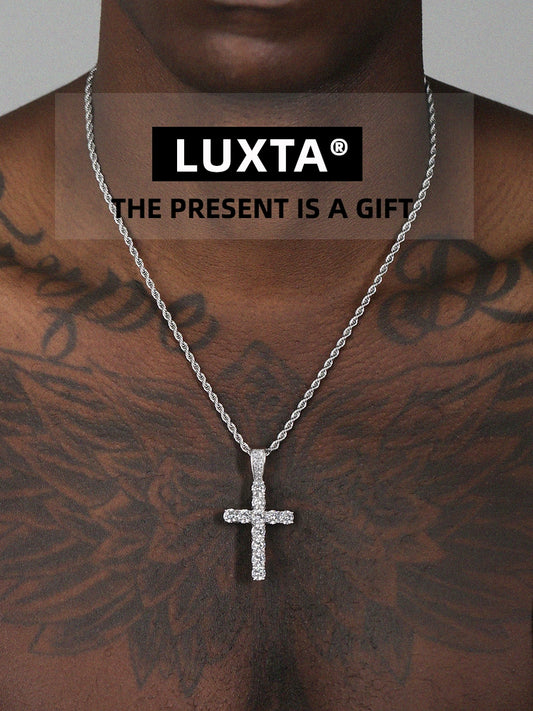ICED CROSS CHAIN NACKLACE