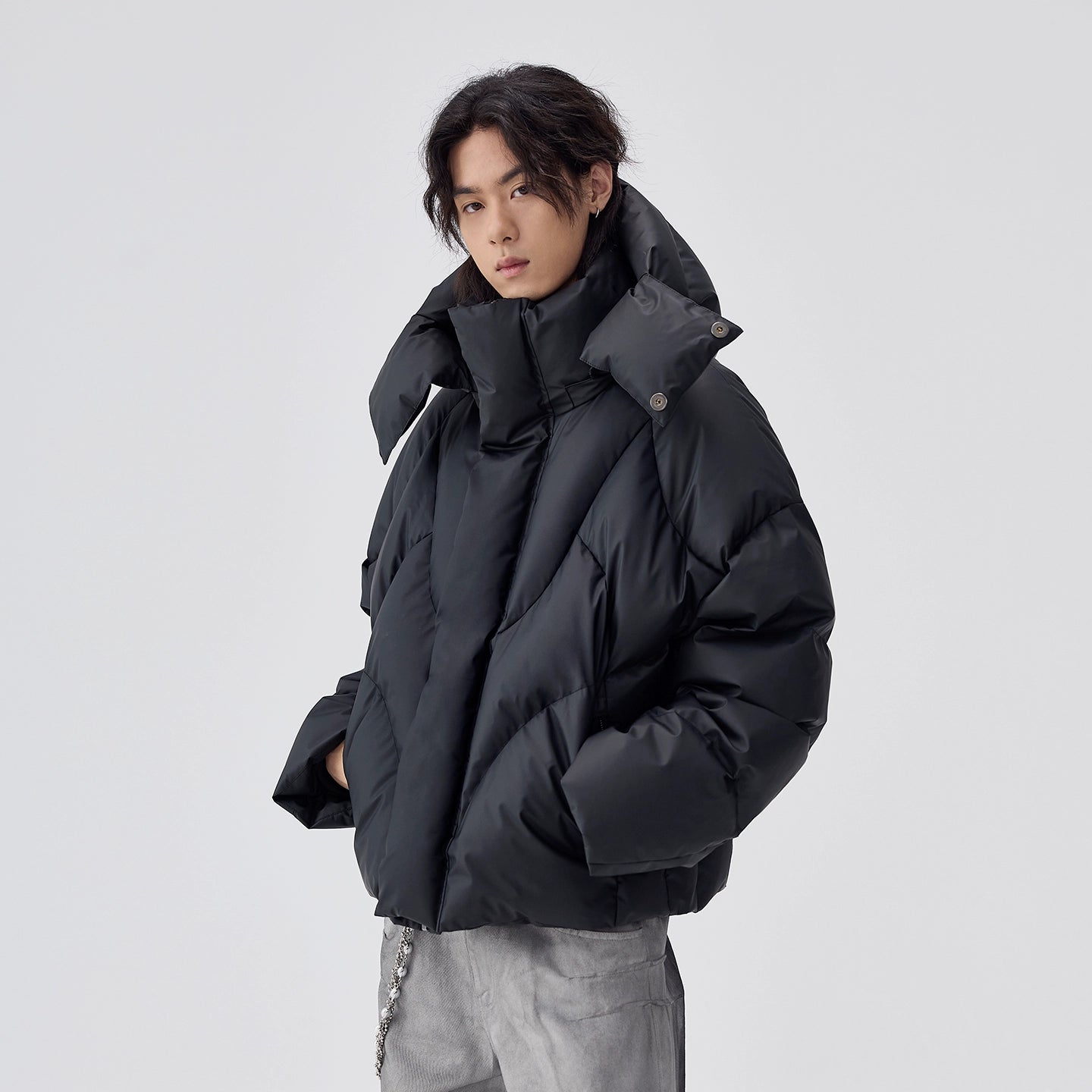 URBAN SHORT DOWN HOODED JACKET