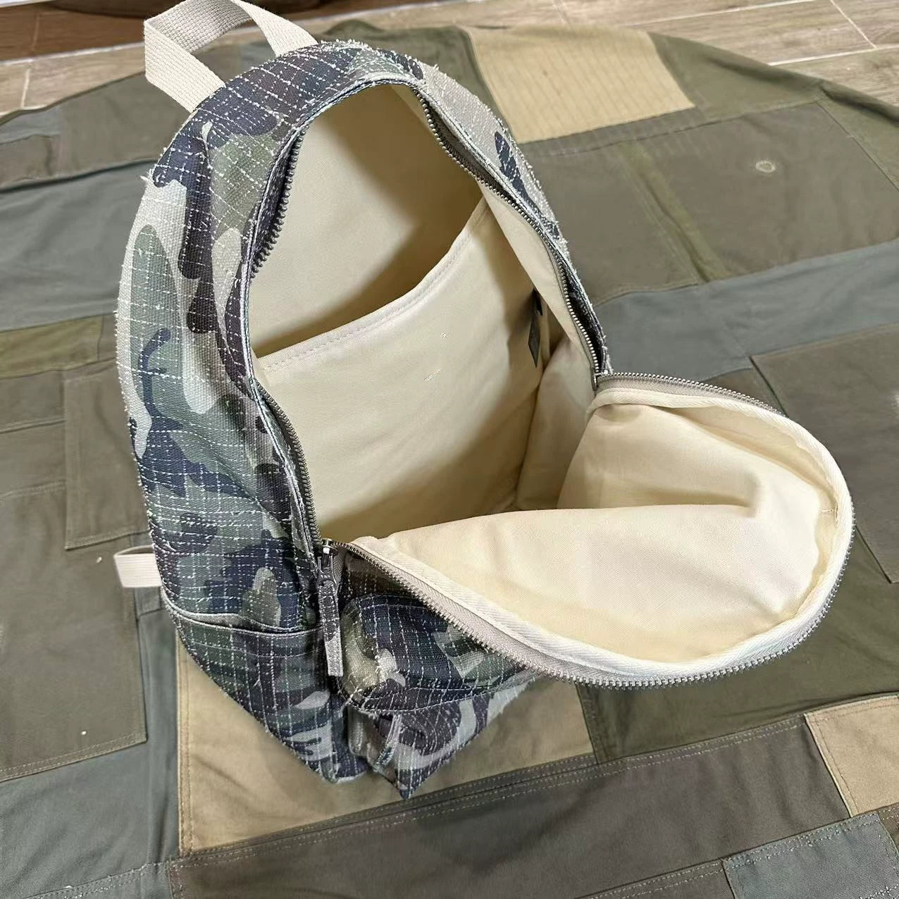 CAMOUFLAGE CANVAS BACKPACK
