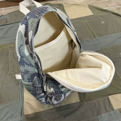 CAMOUFLAGE CANVAS BACKPACK