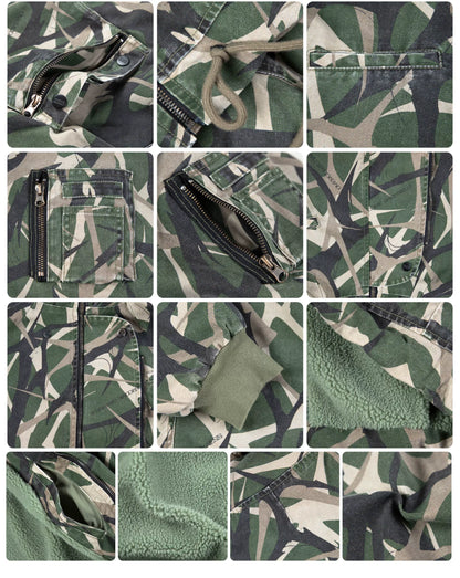 CAMOUFLAGE RAGLAN BOMBER JACKET