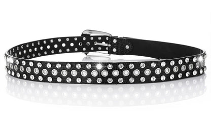 RHINESTONES PIN BUCKLE BELT